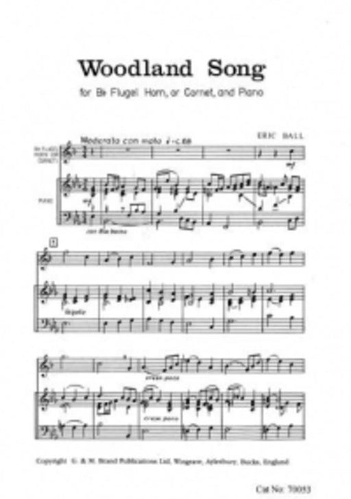 Woodland Song for Flugel Horn or Cornet and Piano