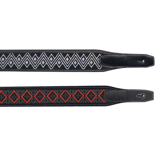 XTR 2 1/2" Leather Classic Weave Design Guitar Strap - Various