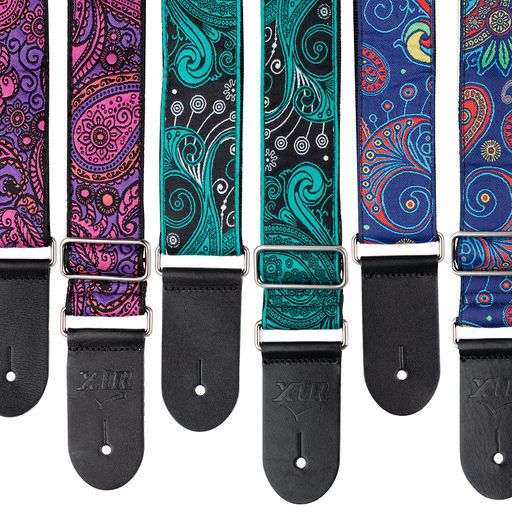 XTR 2" Woven Jacquard Poly Cotton Guitar Strap - Various Paisley