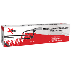 Xtreme Boom Arm Microphone Desk Stand with XLR