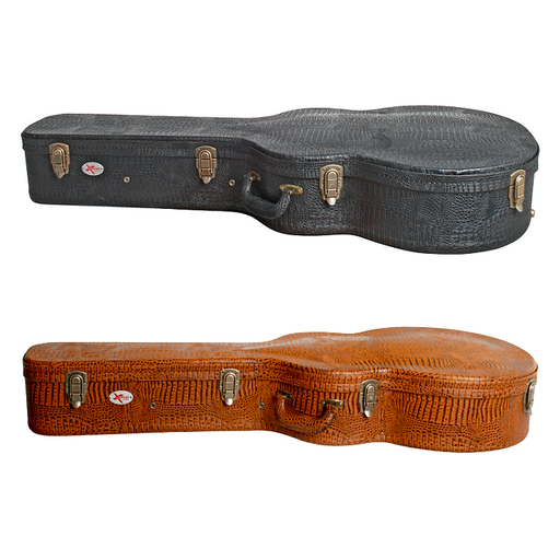 Xtreme Jumbo Acoustic Guitar Croc Vinyl Hard Case - Various