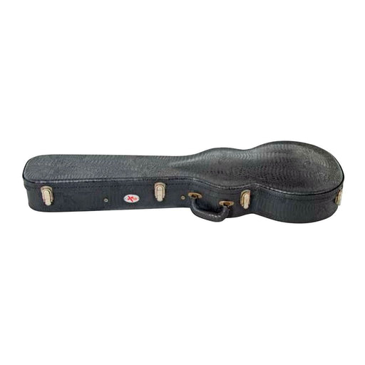 Xtreme Les Paul Shaped Electric Guitar Hardcase - Black Croc Vinyl