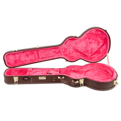 Xtreme Les Paul Shaped Guitar Case Traditional Brown Vinyl