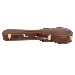 Xtreme Les Paul Shaped Guitar Case Traditional Brown Vinyl