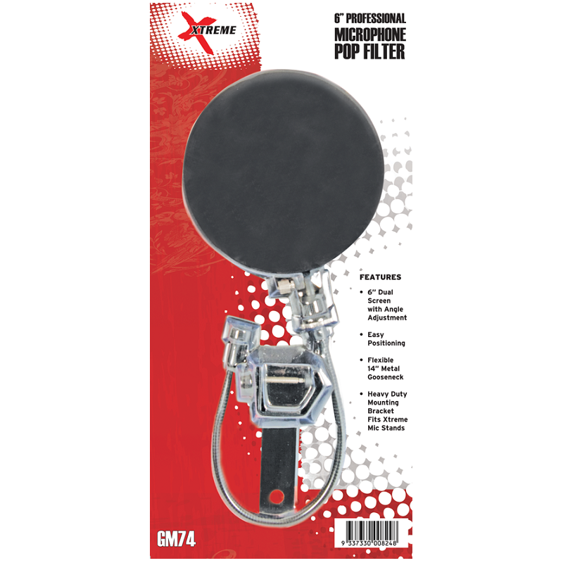 Xtreme Microphone Pop Filter with Gooseneck