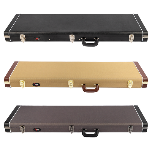 Xtreme Precision / Jazz Bass Vintage Rectangular Bass Guitar Case - Various