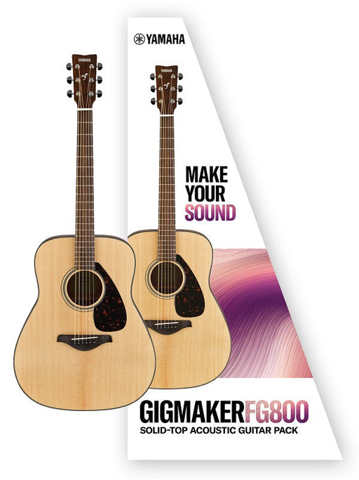 Yamaha Gigmaker FG800 Solid Top Acoustic Guitar Pack