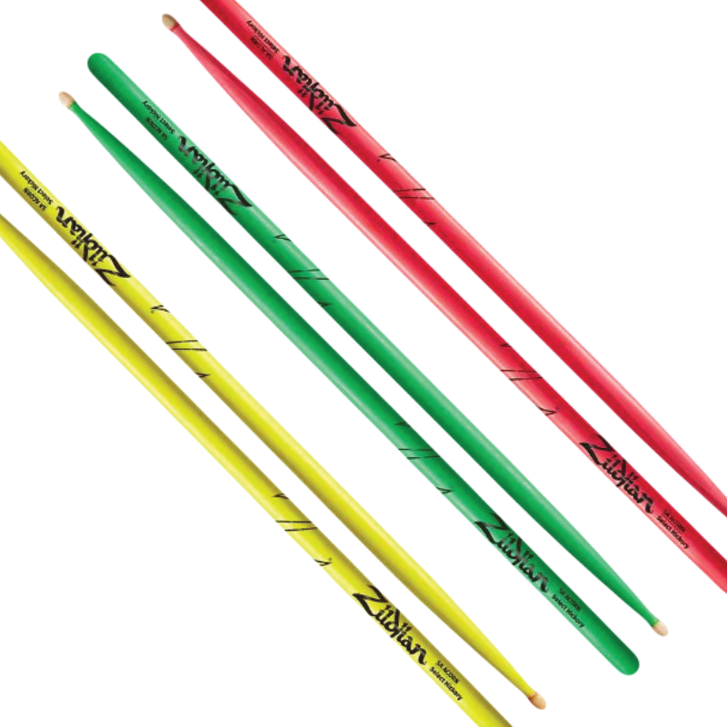 Zildjian 5A Acorn Neon Drumsticks - Various Colours