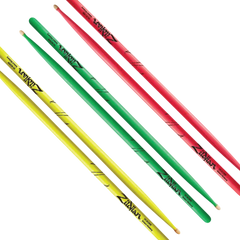 Zildjian 5A Acorn Neon Drumsticks - Various Colours
