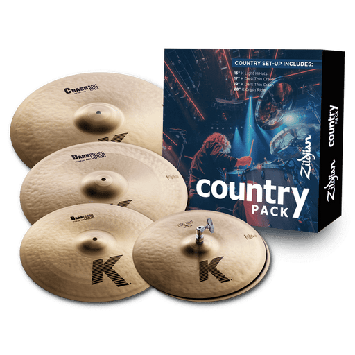 Zildjian Country Music Pack - K Series Cymbal Set (15H, 17C, 19C, 20R)