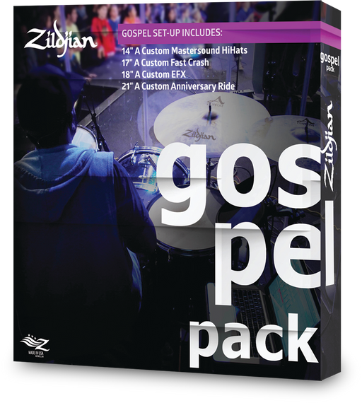 Zildjian Gospel Music Pack - A Custom Series (14H, 17C, 18EFX, 21R)