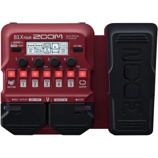 Zoom B1X FOUR Bass Multi-Effects Pedal with Expression Pedal