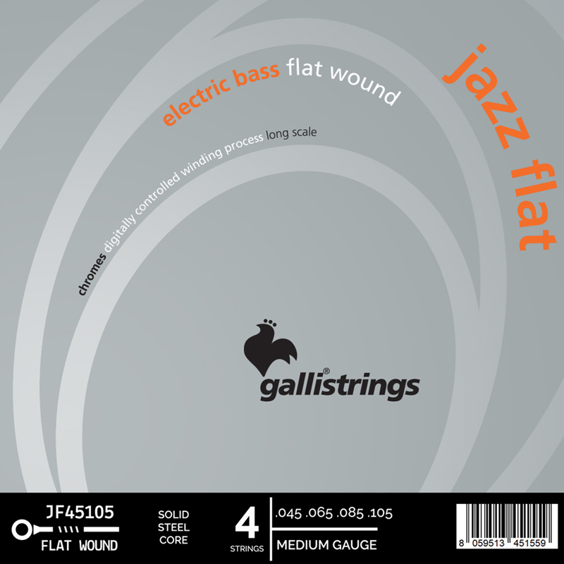 Gali Stainless Steel Flat Wound Bass Guitar String Set