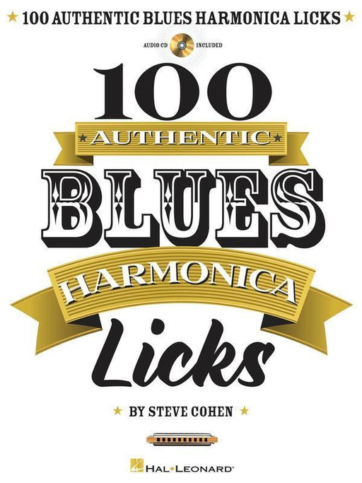 100 Authentic Blues Harmonica Licks-Guitar & Folk-Hal Leonard-Engadine Music