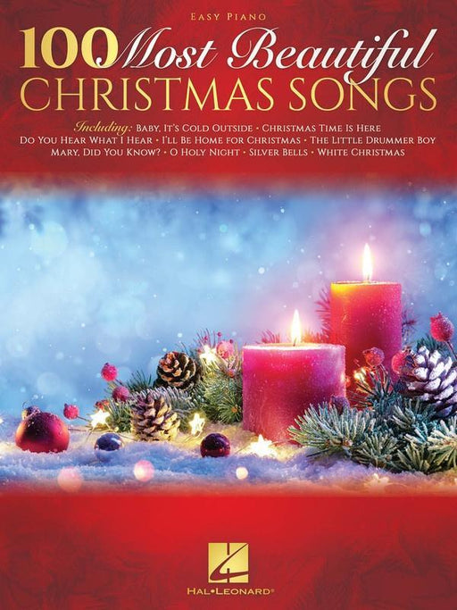 100 Most Beautiful Christmas Songs, Easy Piano