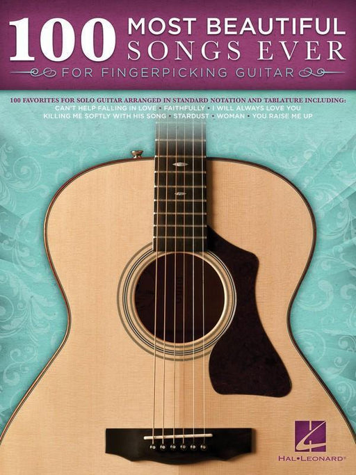 100 Most Beautiful Songs Ever - Guitar-Guitar & Folk-Hal Leonard-Engadine Music