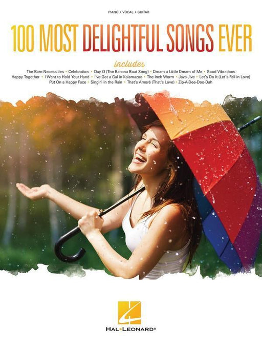 100 Most Delightful Songs Ever - Piano, Vocal & Guitar-Songbooks-Hal Leonard-Engadine Music