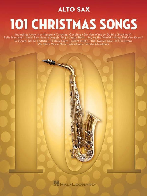 101 Christmas Songs for Alto Sax-Woodwind-Hal Leonard-Engadine Music
