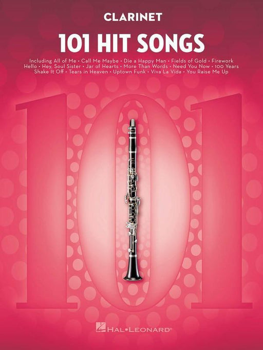 101 Hit Songs for Clarinet-Woodwind-Hal Leonard-Engadine Music