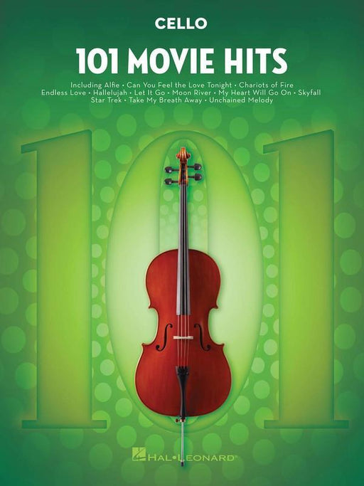 101 Movie Hits for Cello-Strings-Hal Leonard-Engadine Music