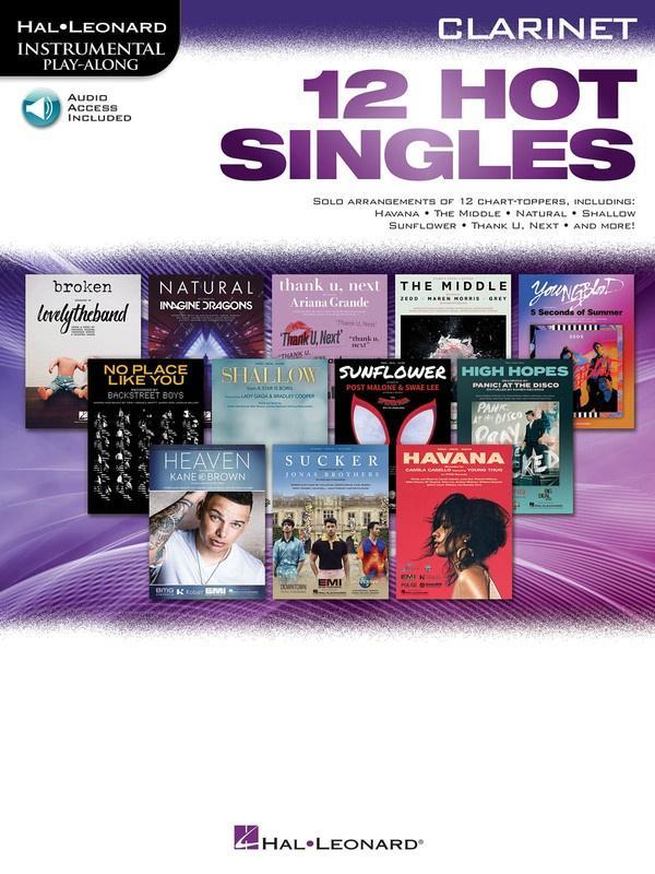 12 Hot Singles for Clarinet-Woodwind-Hal Leonard-Engadine Music