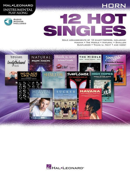 12 Hot Singles for Horn-Brass-Hal Leonard-Engadine Music