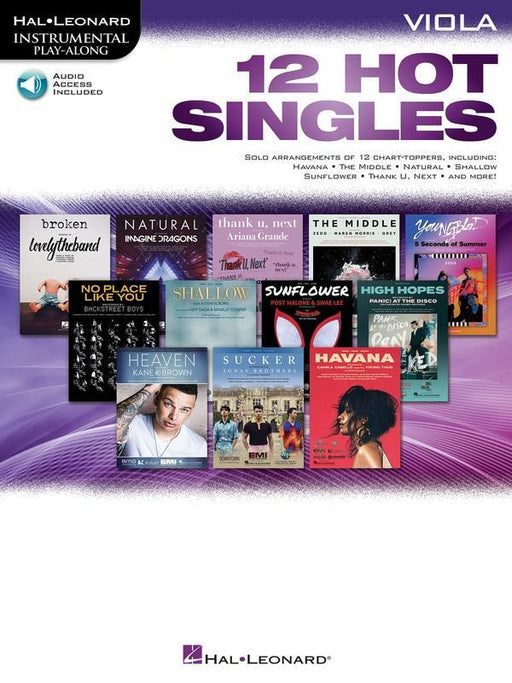 12 Hot Singles for Viola-Strings-Hal Leonard-Engadine Music