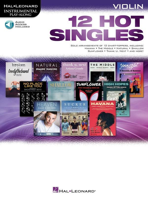 12 Hot Singles for Violin-Strings-Hal Leonard-Engadine Music