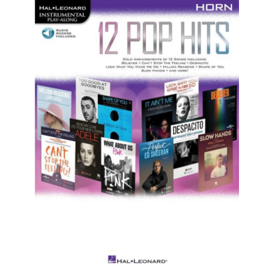 12 Pop Hits - Horn-Brass-Hal Leonard-Engadine Music