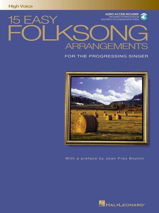 15 Easy Folksong Arrangements, High Voice-Vocal-Hal Leonard-Engadine Music