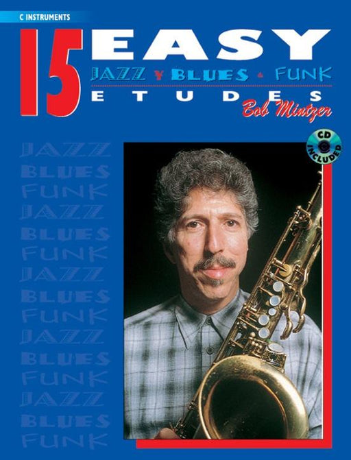 15 Easy Jazz, Blues & Funk Etudes, Book & CD - C Instruments