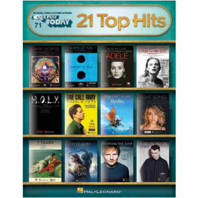 21 Top Hits E-Z Play Today Volume 71-Piano & Keyboard-Hal Leonard-Engadine Music
