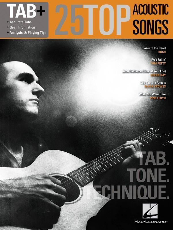 25 Top Acoustic Songs - Tab. Tone. Technique.-Guitar & Folk-Hal Leonard-Engadine Music
