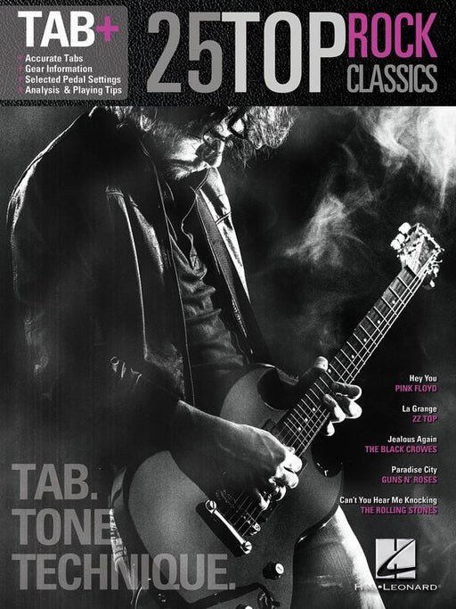 25 Top Rock Classics - Tab. Tone. Technique.-Songbooks-Hal Leonard-Engadine Music