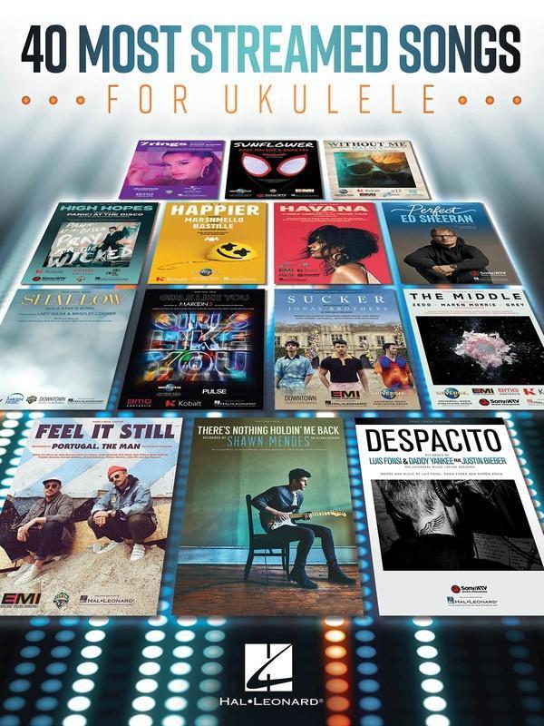 40 Most Streamed Songs for Ukulele-Guitar & Folk-Hal Leonard-Engadine Music