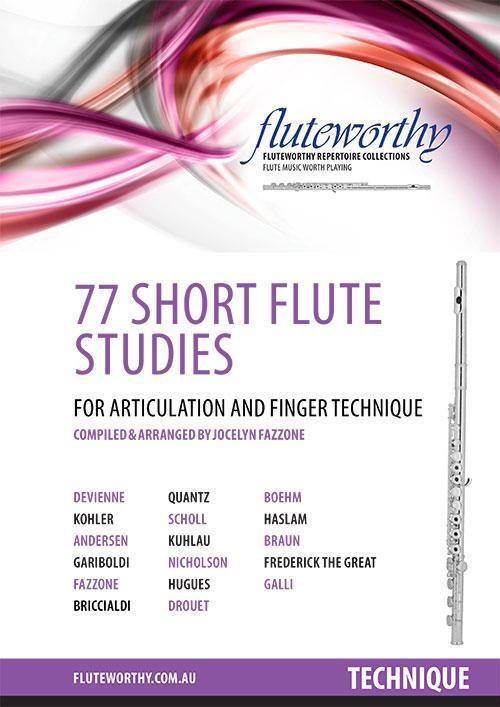 77 Short Flute Studies-Woodwind-Fluteworthy-Engadine Music