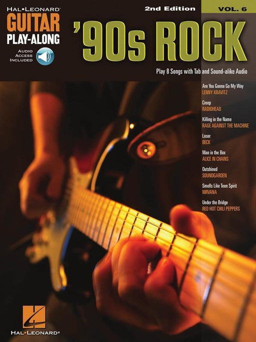 90s Rock - 2nd Edition, Guitar Play-Along Volume 6-Guitar & Folk-Hal Leonard-Engadine Music