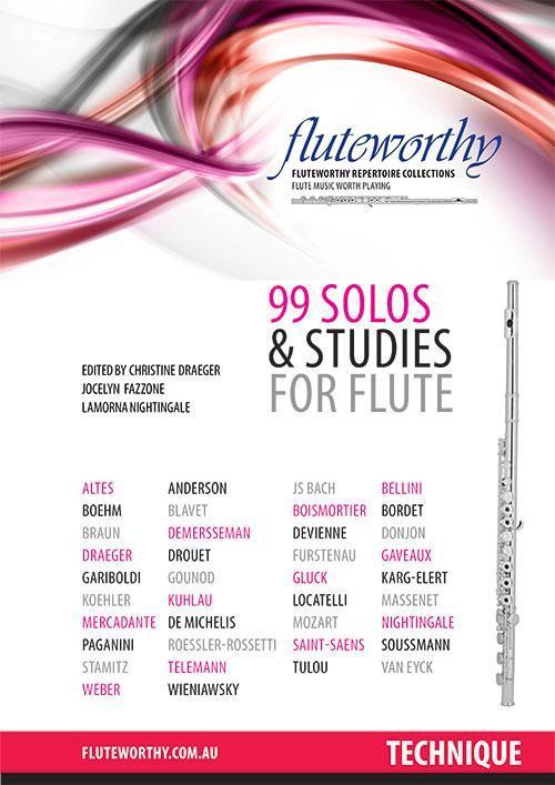 99 Solos and Studies for Flute-Woodwind-Fluteworthy-Engadine Music