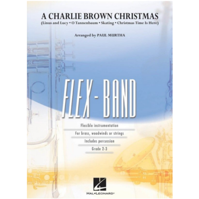 A Charlie Brown Christmas, Vince Guaraldi Arr. Paul Murtha FlexBand Arrangement Grade 2-3-Flexband Arrangement-Hal Leonard-Engadine Music