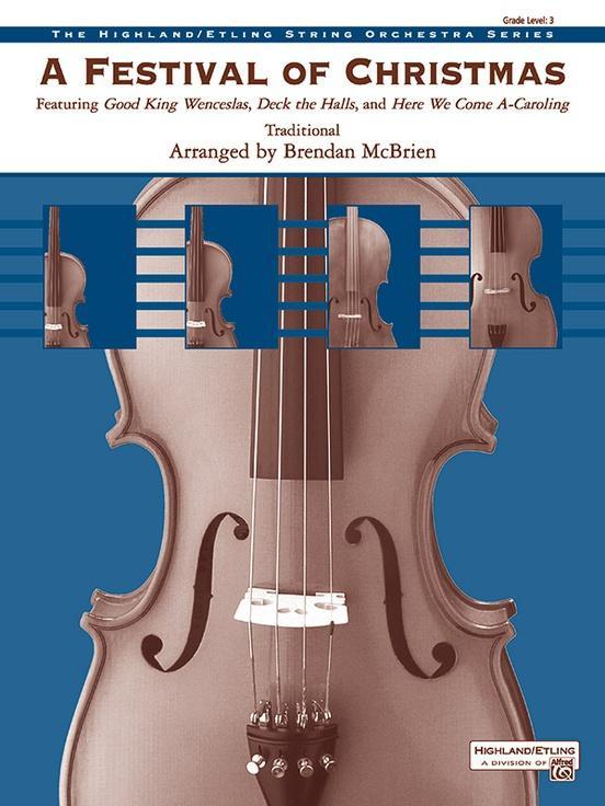 A Festival of Christmas, Arr. Brendan McBrien String Orchestra Grade 3-String Orchestra-Alfred-Engadine Music
