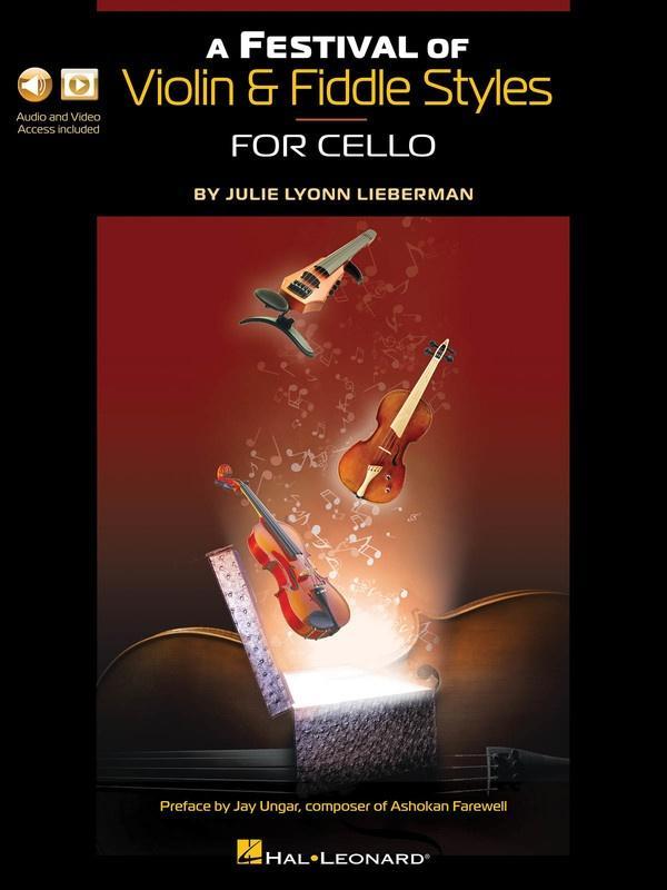 A Festival of Violin & Fiddle Styles for Cello-Strings-Hal Leonard-Engadine Music