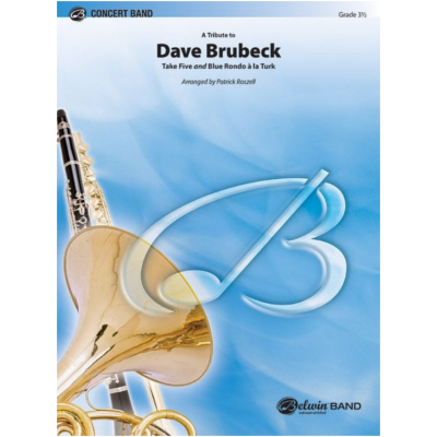 A Tribute to Dave Brubeck Arr. Patrick Roszell Concert Band Chart Grade 3.5-Concert Band Chart-Alfred-Engadine Music