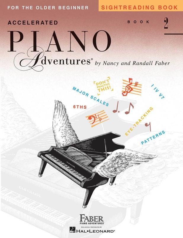 Accelerated Piano Adventures for the Older Beginner, Sightreading Book 2-Piano & Keyboard-Hal Leonard-Engadine Music