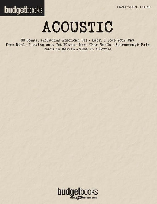 Acoustic, Piano Vocal & Guitar-Songbooks-Hal Leonard-Engadine Music