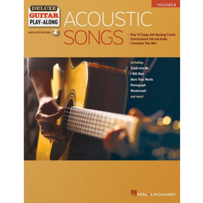 Acoustic Songs, Deluxe Guitar Play-Along Volume 3-Guitar & Folk-Hal Leonard-Engadine Music