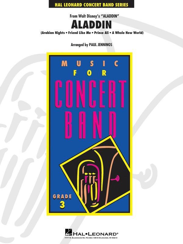 Aladdin (Medley), Alan Menken Concert Band Chart Grade 3-Concert Band Chart-Hal Leonard-Engadine Music