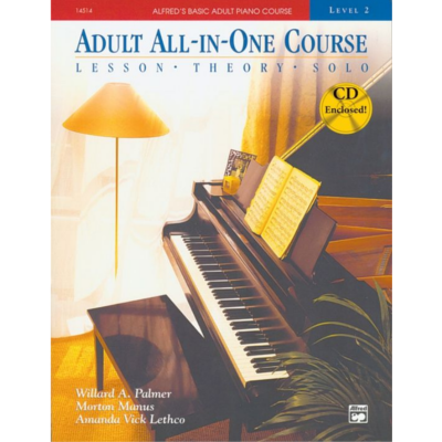 Alfred's Basic Adult All-in-One Course, Book 2 Bk/CD-Piano & Keyboard-Alfred-Engadine Music