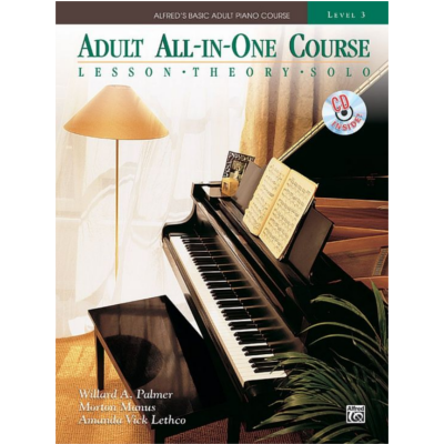 Alfred's Basic Adult All-in-One Course, Book 3 Bk/CD-Piano & Keyboard-Alfred-Engadine Music