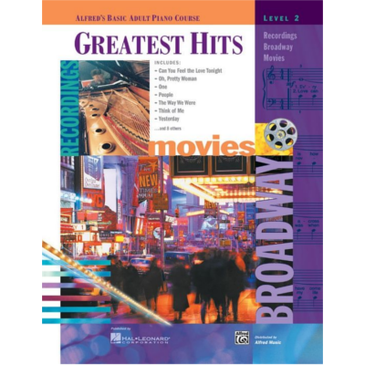 Alfred's Basic Adult Piano Course, Greatest Hits Book 2 Bk/CD-Piano & Keyboard-Alfred-Engadine Music