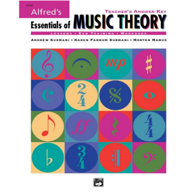 Alfred's Essentials of Music Theory: Teacher's Answer Key - Book & 2 CDs-Music Theory-Alfred-Engadine Music